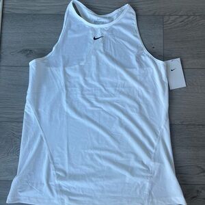 NEW Nike White DryFit Top size L